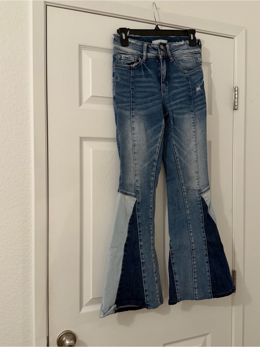 Vervet Vintage-Style High Rise Flare Jeans Take It Easy Wash